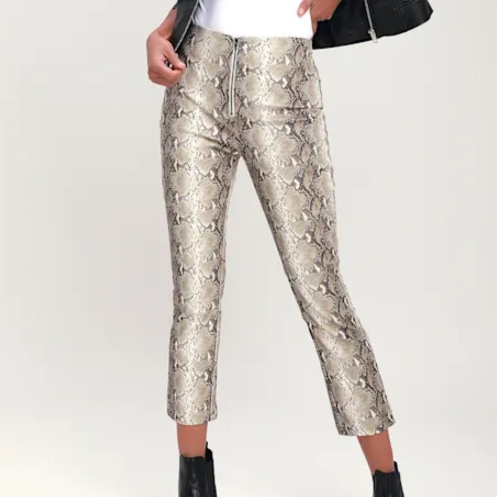 Snakeskin Print Women's Jeans